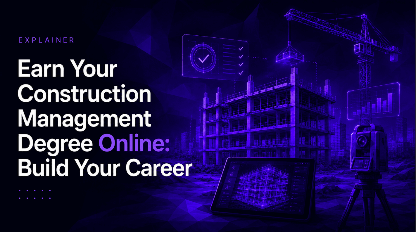 Earn Your Construction Management Degree Online: Build Your Career